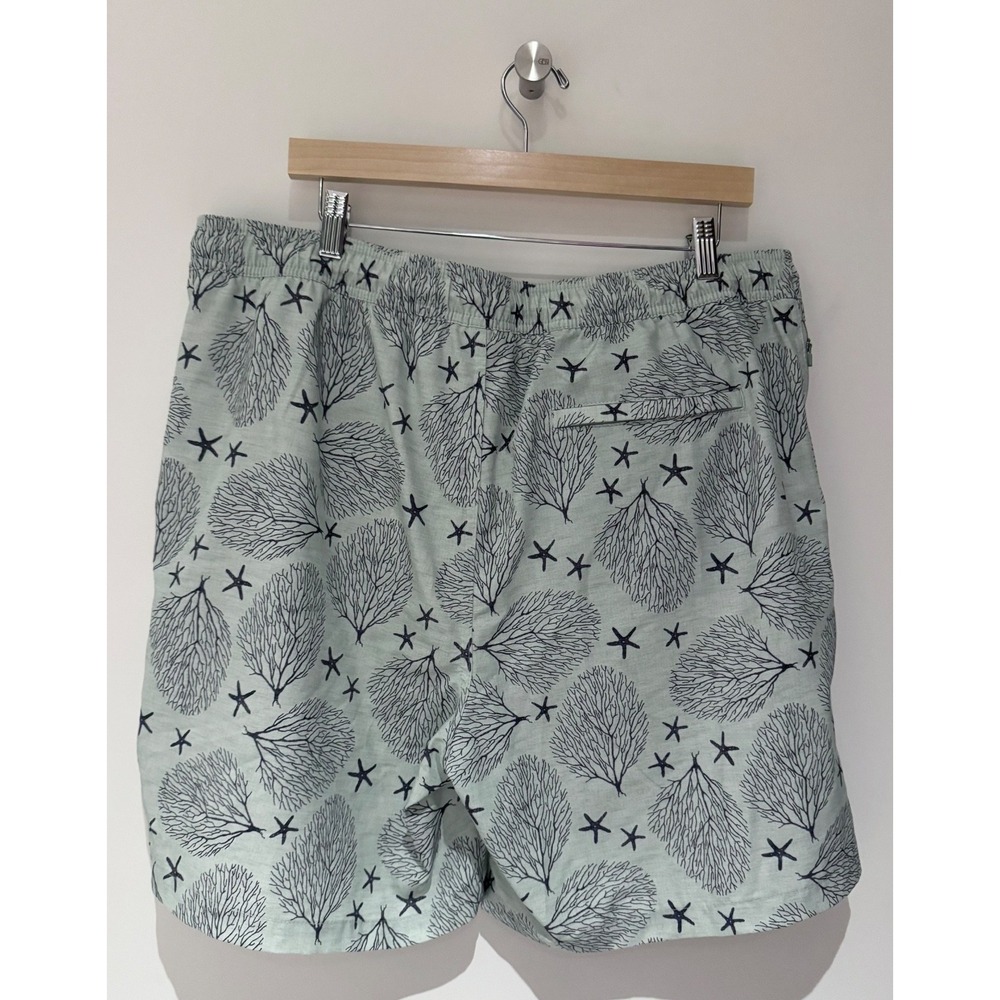 Goodfellow Men's Tropical Light Blue Swim Trunks Vacation Hawaii‎ Sz XL